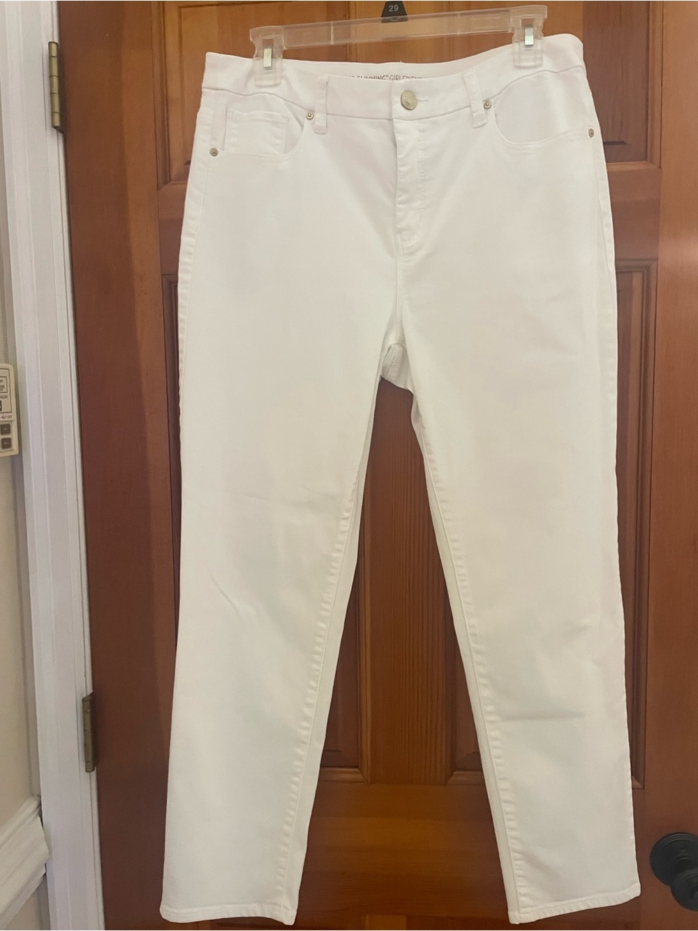 Chico's “So Slimming” Girlfriend Ankle straight leg jeans